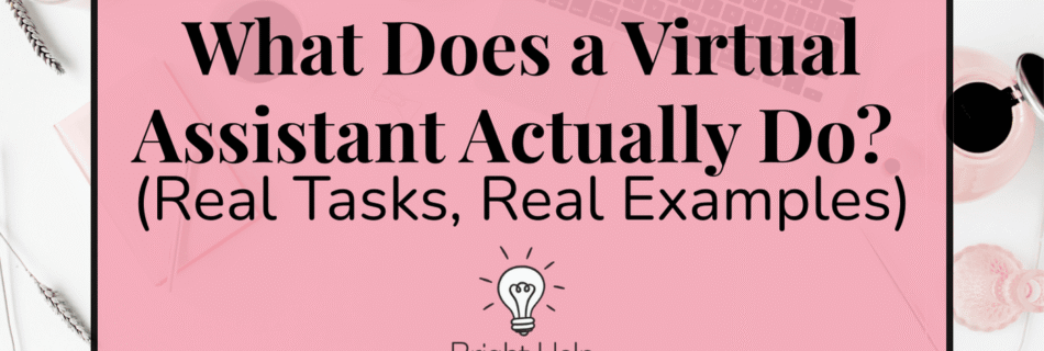 what does a virtual assistant do working remotely on a laptop